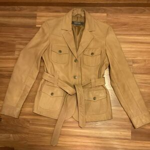 Women’s Kenneth Cole Reaction Leather Jacket, Size L